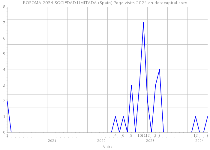 ROSOMA 2034 SOCIEDAD LIMITADA (Spain) Page visits 2024 