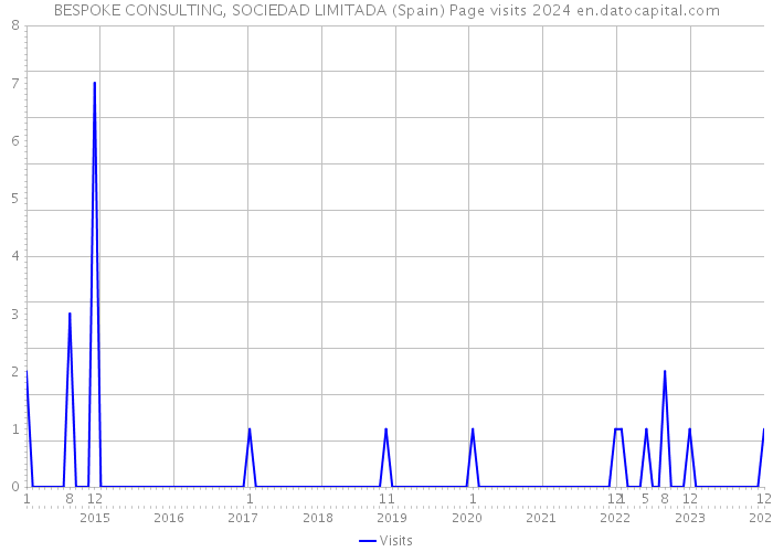 BESPOKE CONSULTING, SOCIEDAD LIMITADA (Spain) Page visits 2024 