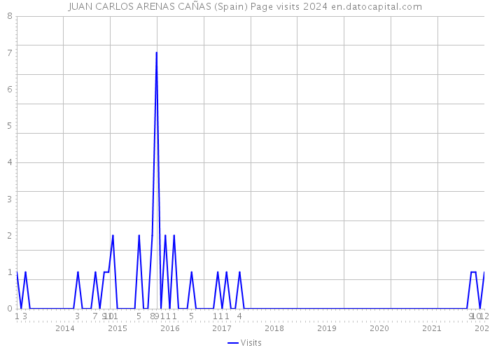 JUAN CARLOS ARENAS CAÑAS (Spain) Page visits 2024 