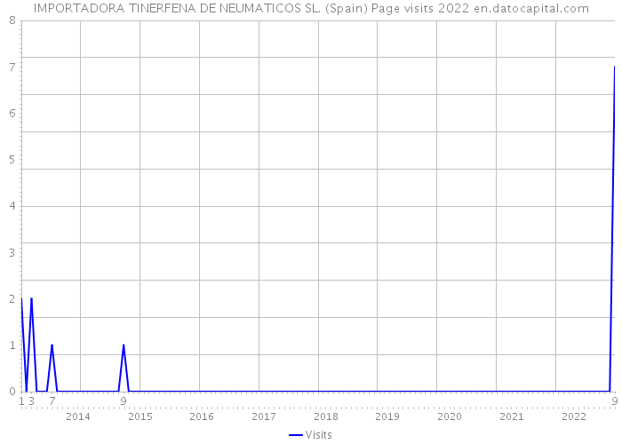 IMPORTADORA TINERFENA DE NEUMATICOS SL. (Spain) Page visits 2022 