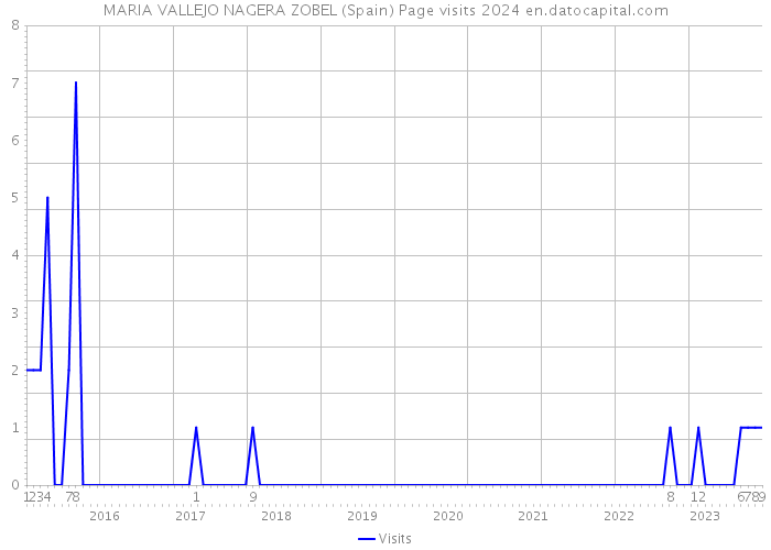 MARIA VALLEJO NAGERA ZOBEL (Spain) Page visits 2024 