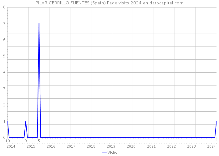 PILAR CERRILLO FUENTES (Spain) Page visits 2024 