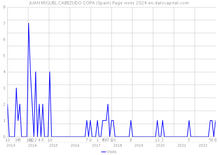 JUAN MIGUEL CABEZUDO COPA (Spain) Page visits 2024 