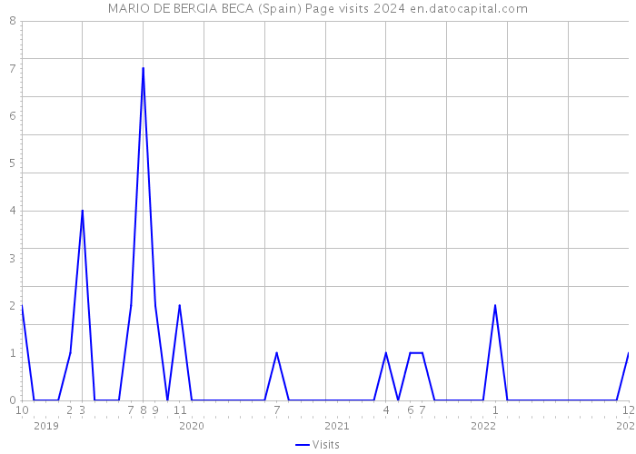 MARIO DE BERGIA BECA (Spain) Page visits 2024 