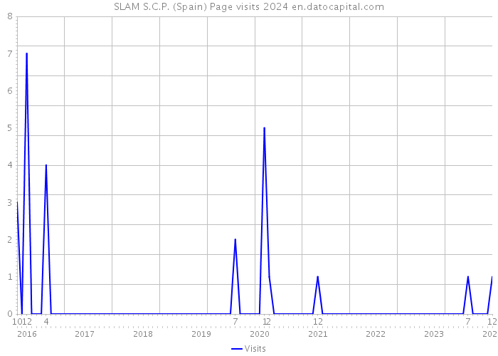 SLAM S.C.P. (Spain) Page visits 2024 