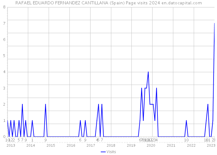 RAFAEL EDUARDO FERNANDEZ CANTILLANA (Spain) Page visits 2024 