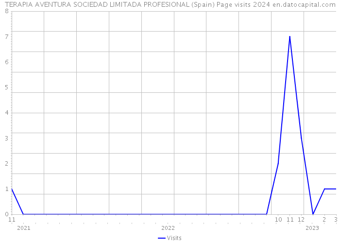 TERAPIA AVENTURA SOCIEDAD LIMITADA PROFESIONAL (Spain) Page visits 2024 
