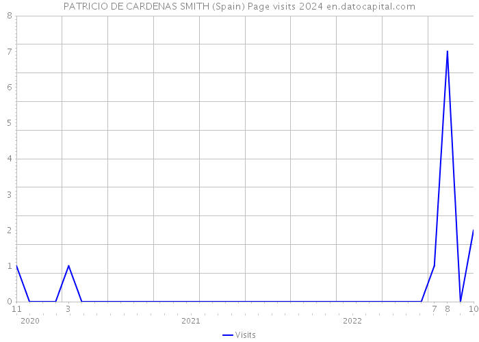 PATRICIO DE CARDENAS SMITH (Spain) Page visits 2024 