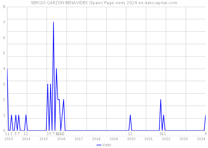 SERGIO GARZON BENAVIDES (Spain) Page visits 2024 