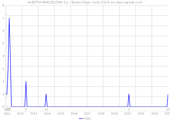 AUDITIA BARCELONA S.L. (Spain) Page visits 2024 