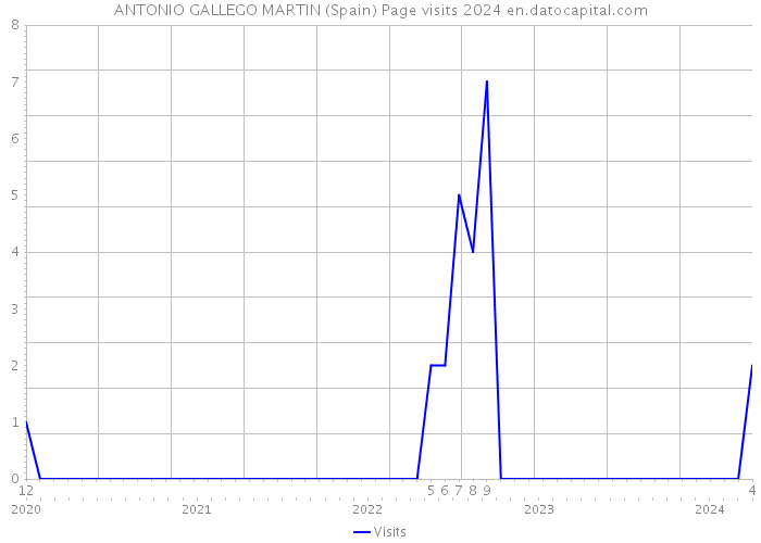 ANTONIO GALLEGO MARTIN (Spain) Page visits 2024 