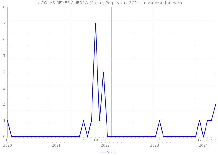 NICOLAS REYES GUERRA (Spain) Page visits 2024 