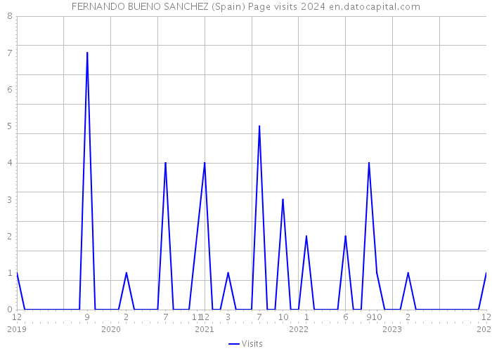 FERNANDO BUENO SANCHEZ (Spain) Page visits 2024 