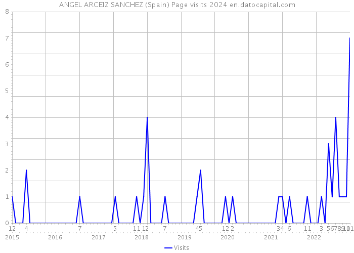 ANGEL ARCEIZ SANCHEZ (Spain) Page visits 2024 