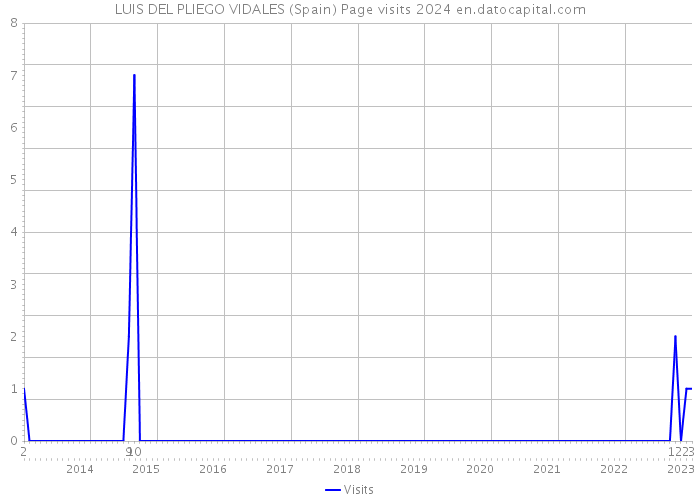 LUIS DEL PLIEGO VIDALES (Spain) Page visits 2024 