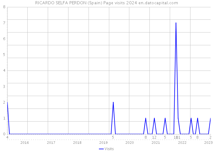 RICARDO SELFA PERDON (Spain) Page visits 2024 