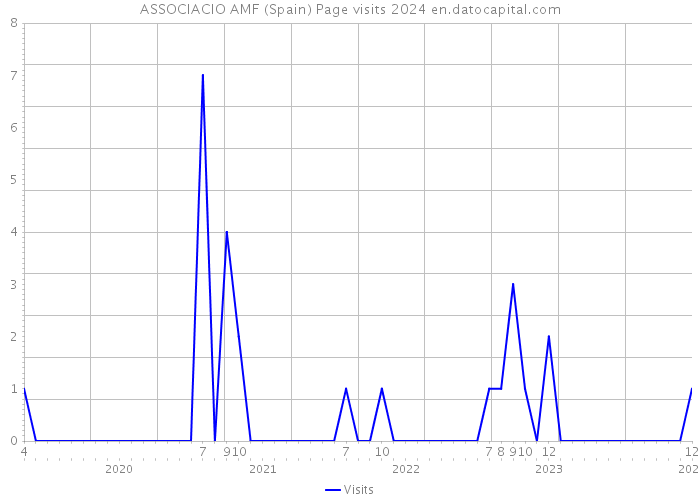 ASSOCIACIO AMF (Spain) Page visits 2024 