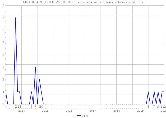 BROUILLARD JULIEN MICHOUD (Spain) Page visits 2024 