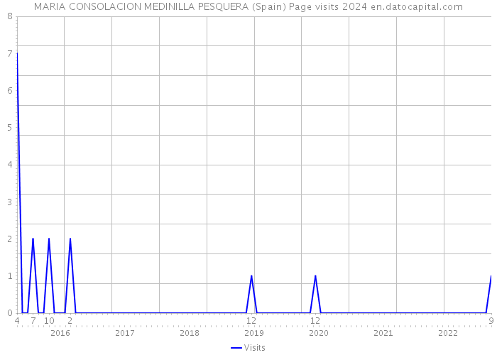 MARIA CONSOLACION MEDINILLA PESQUERA (Spain) Page visits 2024 