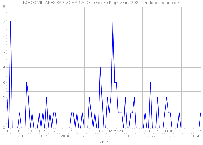 ROCIO VILLARES SARRO MARIA DEL (Spain) Page visits 2024 