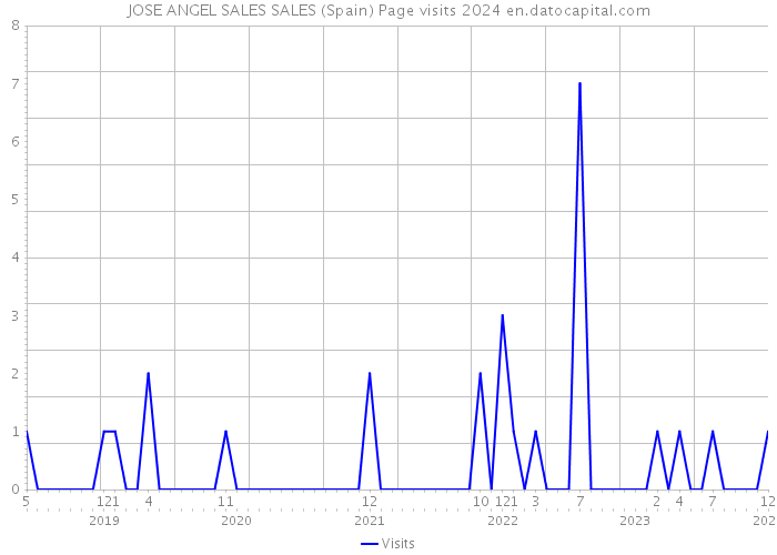 JOSE ANGEL SALES SALES (Spain) Page visits 2024 