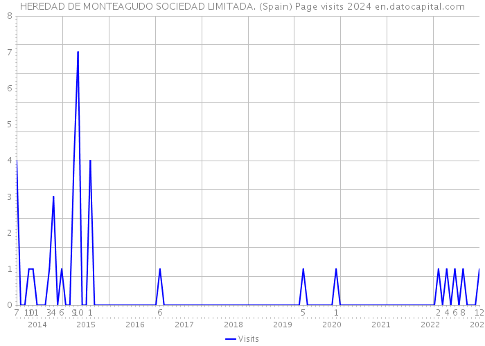HEREDAD DE MONTEAGUDO SOCIEDAD LIMITADA. (Spain) Page visits 2024 
