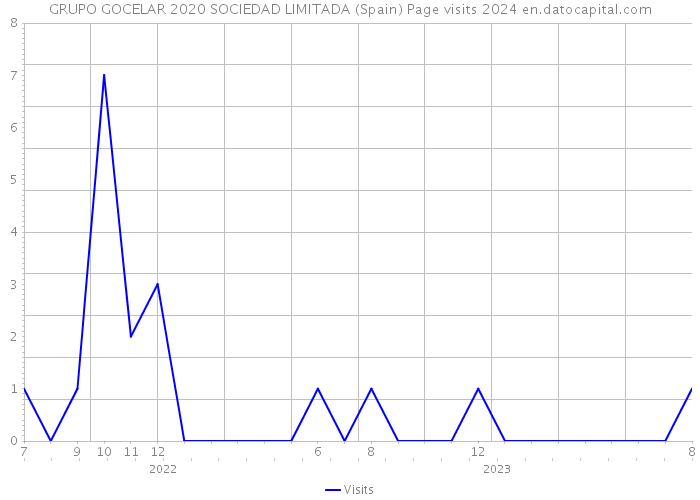 GRUPO GOCELAR 2020 SOCIEDAD LIMITADA (Spain) Page visits 2024 