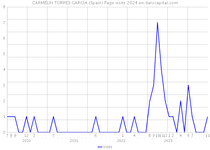 CARMELIN TORRES GARCIA (Spain) Page visits 2024 