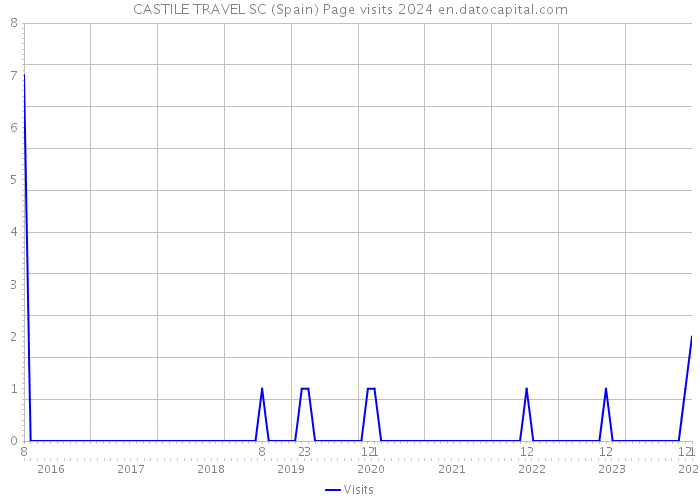 CASTILE TRAVEL SC (Spain) Page visits 2024 