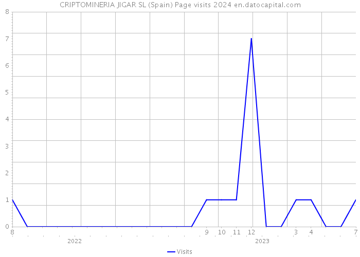 CRIPTOMINERIA JIGAR SL (Spain) Page visits 2024 