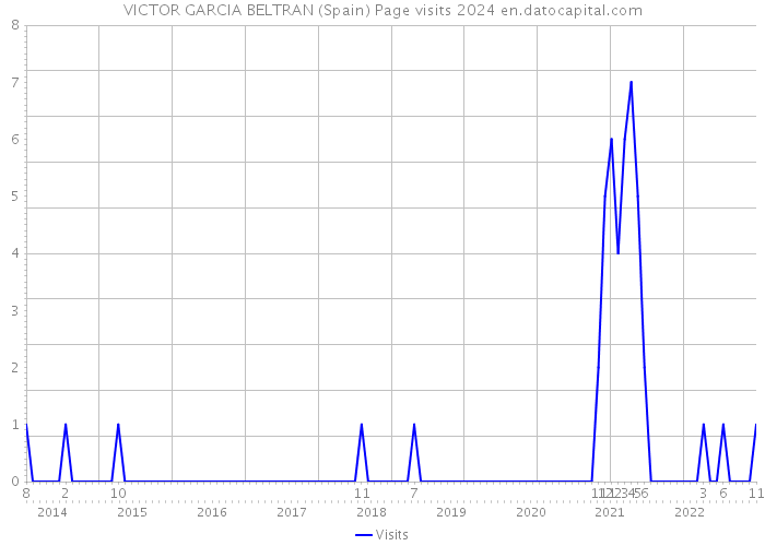 VICTOR GARCIA BELTRAN (Spain) Page visits 2024 