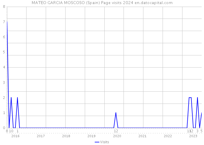 MATEO GARCIA MOSCOSO (Spain) Page visits 2024 