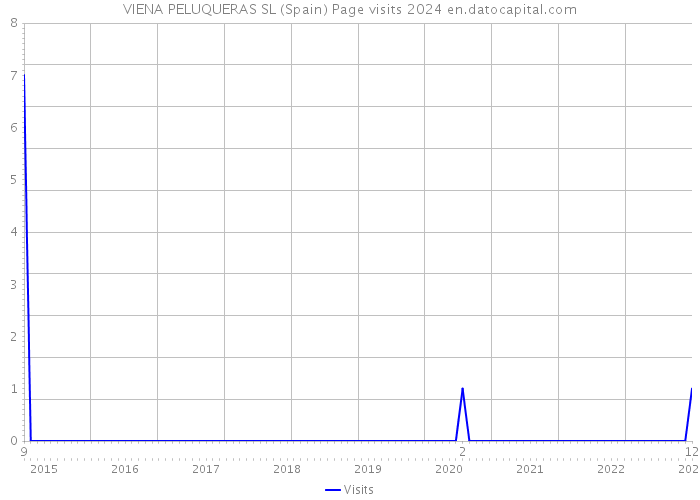 VIENA PELUQUERAS SL (Spain) Page visits 2024 
