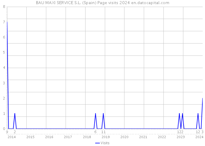 BAU MAXI SERVICE S.L. (Spain) Page visits 2024 