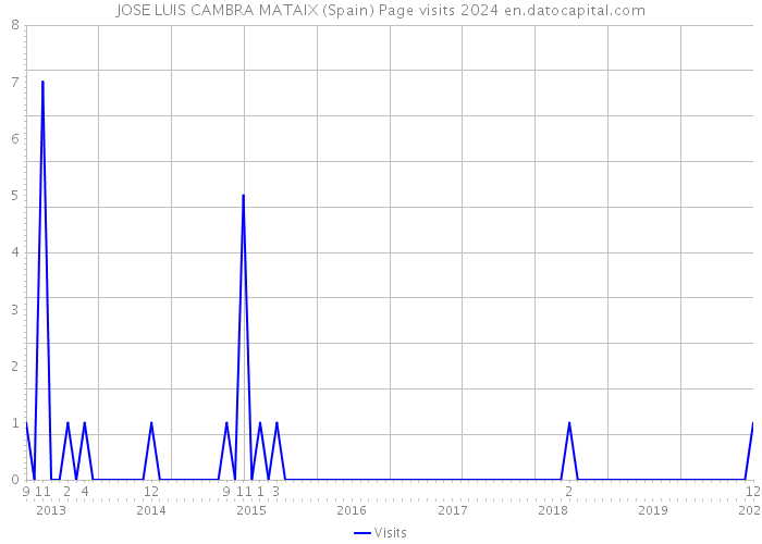 JOSE LUIS CAMBRA MATAIX (Spain) Page visits 2024 