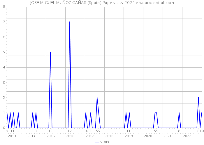 JOSE MIGUEL MUÑOZ CAÑAS (Spain) Page visits 2024 
