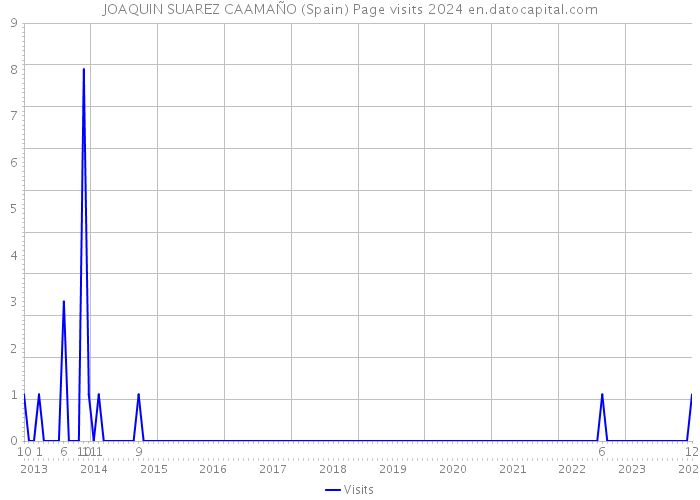 JOAQUIN SUAREZ CAAMAÑO (Spain) Page visits 2024 