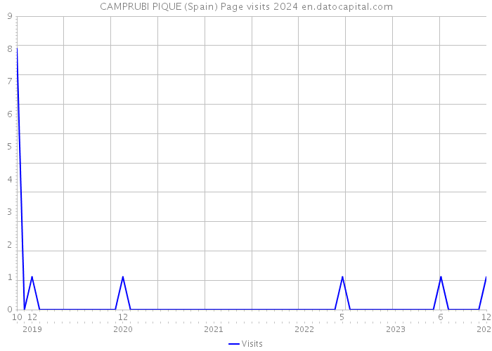 CAMPRUBI PIQUE (Spain) Page visits 2024 
