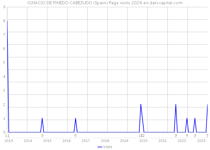 IGNACIO DE PINEDO CABEZUDO (Spain) Page visits 2024 