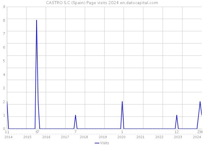 CASTRO S.C (Spain) Page visits 2024 