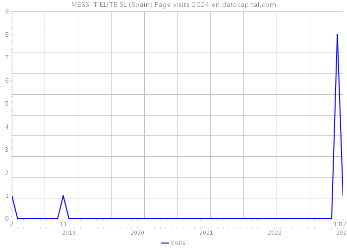 MESS IT ELITE SL (Spain) Page visits 2024 