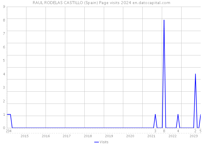 RAUL RODELAS CASTILLO (Spain) Page visits 2024 