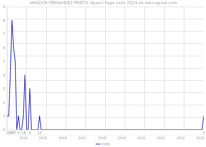 AMADOR FERNANDEZ PRIETO (Spain) Page visits 2024 