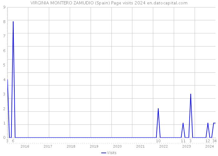 VIRGINIA MONTERO ZAMUDIO (Spain) Page visits 2024 