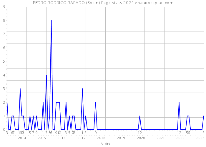 PEDRO RODRIGO RAPADO (Spain) Page visits 2024 