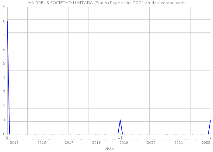 HAIRREUS SOCIEDAD LIMITADA (Spain) Page visits 2024 