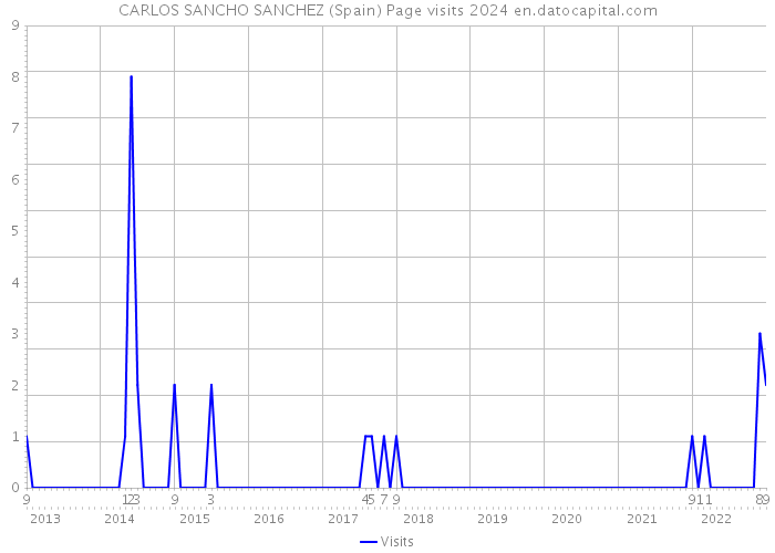 CARLOS SANCHO SANCHEZ (Spain) Page visits 2024 