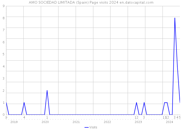 AMO SOCIEDAD LIMITADA (Spain) Page visits 2024 