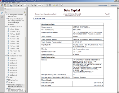 Sample Extended Land Registry Related Company Data Dato Capital Spain